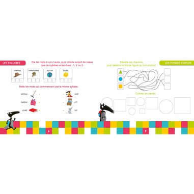 Ma moyenne section avec loup - Livre-ardoise ne - Auzou