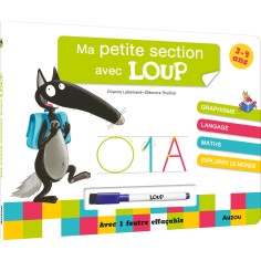 Ma petite section avec loup - Livre-ardoise ne - Auzou