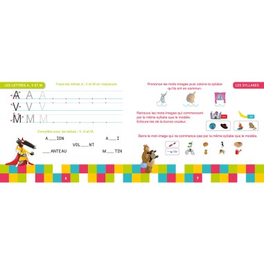 Ma grande section avec loup - Livre-ardoise ne - Auzou