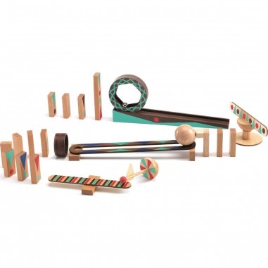 Circuit bille Zig and Go Roll - 28 pièces - Djeco