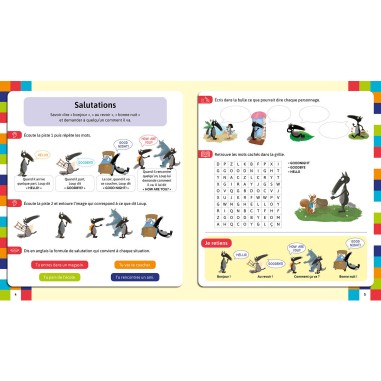 Mon cahier d'anglais avec loup - Auzou