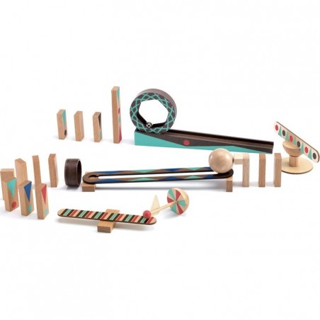Circuit bille Zig and Go Roll - 28 pièces - Djeco