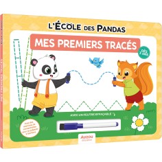 Ardoise Mes premiers tracés L'école des pandas - Auzou