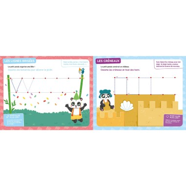 L'école des pandas - Mes premiers tracés - Auzou