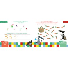 Livre ardoise - Mes premiers chiffres avec Loup - Auzou 2