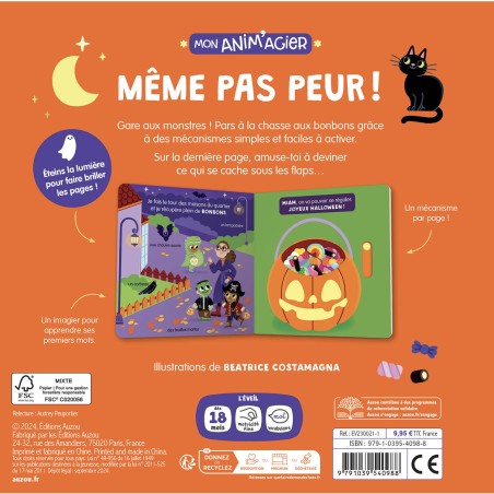 Mon anim'agier - Même pas peur ! - Auzou