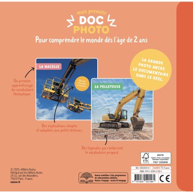 Mon premier doc photo - Les engins - Auzou