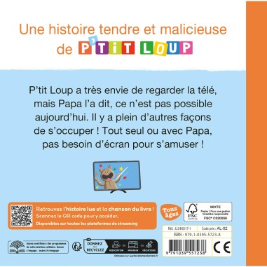 P'tit loup passe une journée sans écran - Auzou