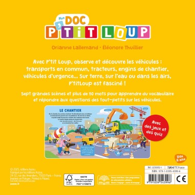Mon doc p'tit loup - Les véhicules - Auzou