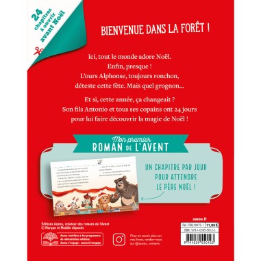 Mon premier roman de l'avent - Le noël des animaux - Auzou