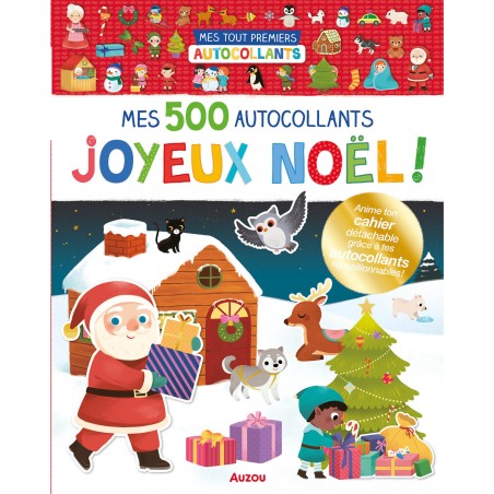 Mes tout premiers autocollants : 500 Joyeux Noël ! - Auzou