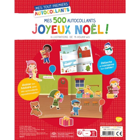 Mes tout premiers autocollants : 500 Joyeux Noël ! - Auzou