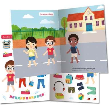 Mes tout premiers autocollants - Mes 500 autocollants je m'habille - Auzou