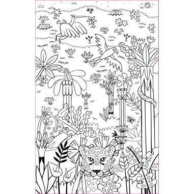 Mes tableaux fluos à colorier - Auzou