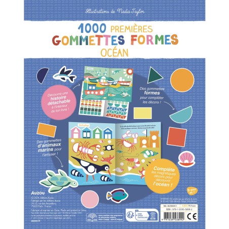 Mes tout premiers autocollants - 1000 gommettes - Océan ne - Auzou