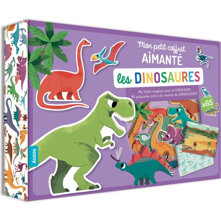 Mon petit coffret aimanté - Les dinosaures - Auzou