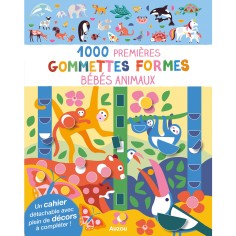 1000 premières gommettes formes bébés animaux - Auzou