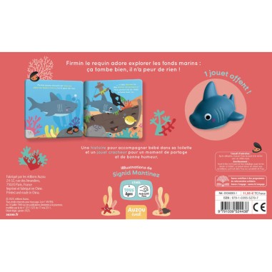 Mon premier livre de bain - Firmin le requin - Auzou