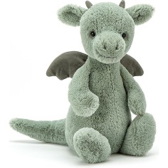 Peluche Dragon Bashful - Le plus timide des dragons - 31 cm - Jellycat