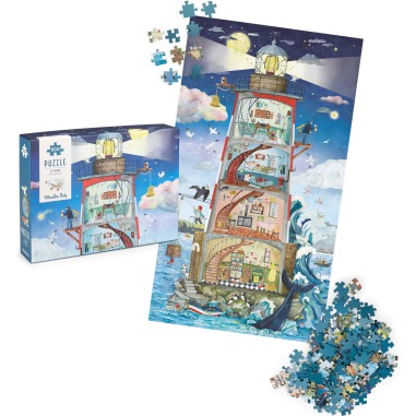 Puzzle phare 500 pièces - Le jardin du moulin - Le jardin du moulin - Moulin Roty