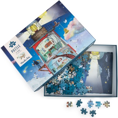 Puzzle phare 500 pièces - Le jardin du moulin - Le jardin du moulin - Moulin Roty
