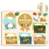 Invitations et stickers Animaux de la Jungle - Djeco