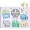 Invitations et stickers Fanfare des animaux - Djeco