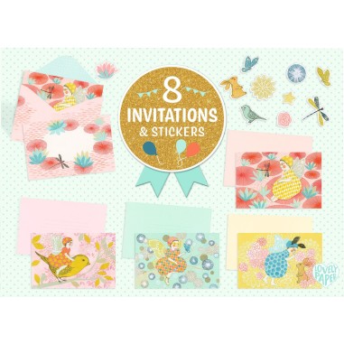 Invitations Fées d'un jour - Djeco