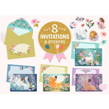 Invitations Créatures merveilleuses - Djeco