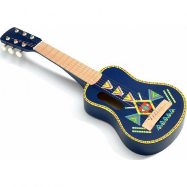 Guitare jouet pour enfants, avec support 10 x 3,5 cm / 3,9 x 3,9