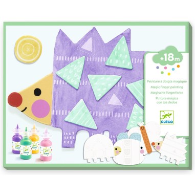 Peinture à doigts magique Petites formes - Djeco