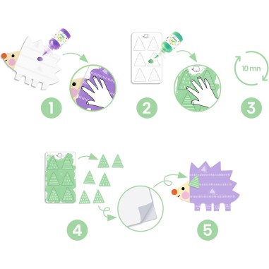 Peinture à doigts magique - Petites formes - Djeco