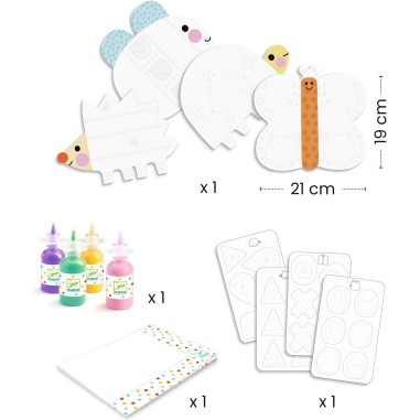 Peinture à doigts magique - Petites formes - Djeco