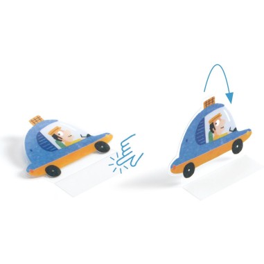 Stickers à relever - Véhicules - Djeco