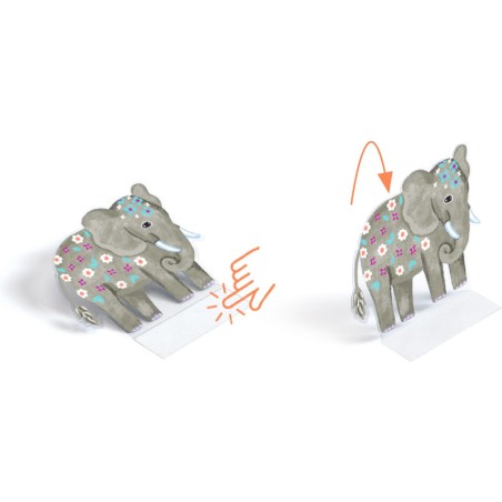 Stickers à relever - Animaux - Djeco