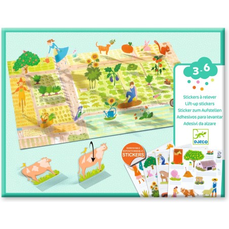 Stickers à relever - À la ferme - Djeco