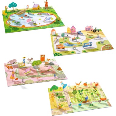 Stickers à relever - À la ferme - Djeco