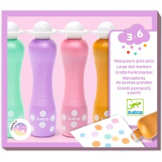 Marqueurs gros pois Pearly - 4 marqueurs - Djeco