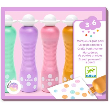 Marqueurs gros pois Pearly - Djeco