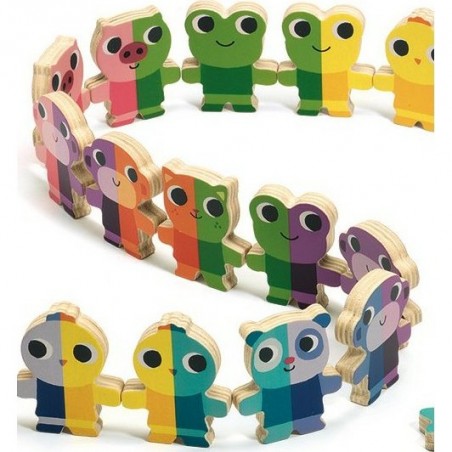 Jeu Domino Up Animaux - Djeco