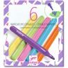 6 marqueurs opaques Années 80 - Djeco