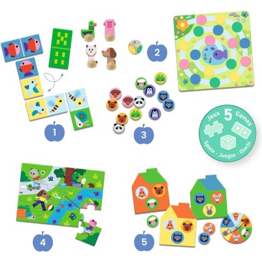 À la ferme - 5 Jeux - Djeco