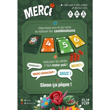 Merci - Jeu de Cartes - Jeu de Société - Flip Flap Editions