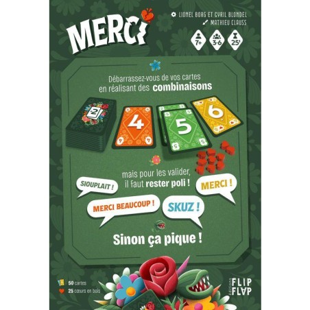 Merci - Jeu de Cartes - Jeu de Société - Flip Flap Editions