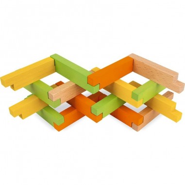 Blocs de construction en bois 60 pièces - Janod