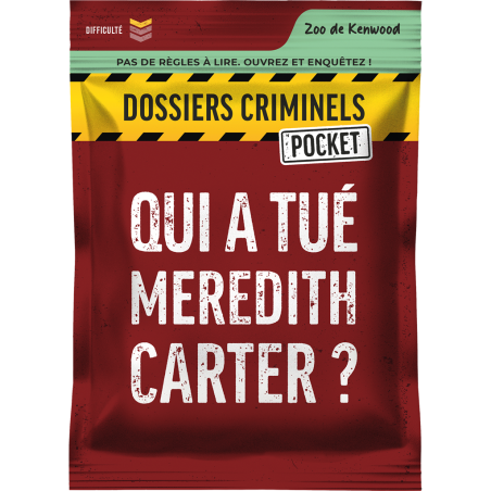Dc Pocket 1 - Qui a tué Meredith Carter ? - Platonia Games
