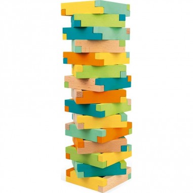 Blocs de construction en bois 60 pièces - Janod