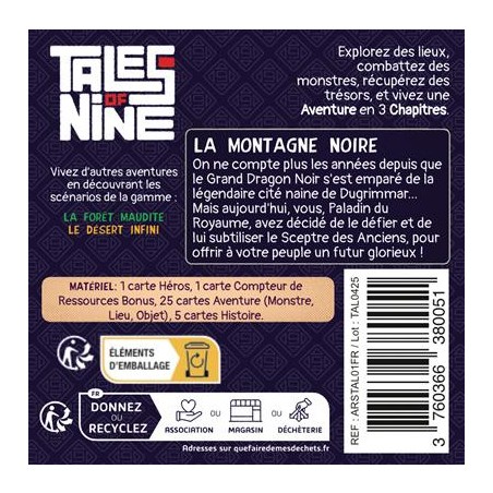 Tales of Nine 1 : La Montagne Noire - Arkham Society
