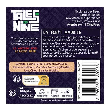 Tales of Nine 2 : La Forêt Maudite - Arkham Society