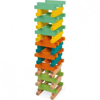 Blocs de construction en bois 60 pièces - Janod